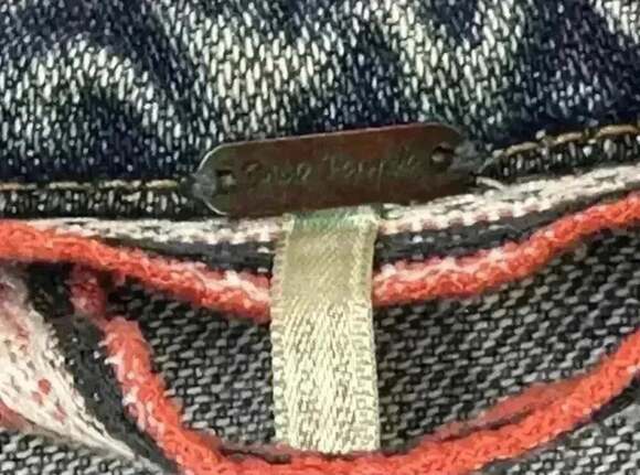 Free People Distressed Oversized Denim vintage style Jacket XS - Picture 2 of 3